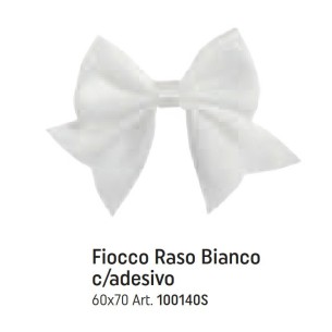 FIOCCO RASO BIANCO 60X70 confezione 1 pz art 100140S