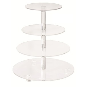 Bomboniera Estetic Alzata 4 Piani 40 h.35Dm  art AL108