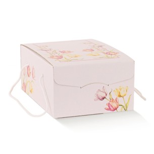 Scatola PORTA COLOMBA  335x235X140 MM  Colore TULIPS   confezione 30 pz art 100118S