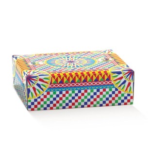Scatola Bomboniera BOIETE  185x165X60 MM  Colore MEDITERRANEO   confezione 10 pz art 100024S