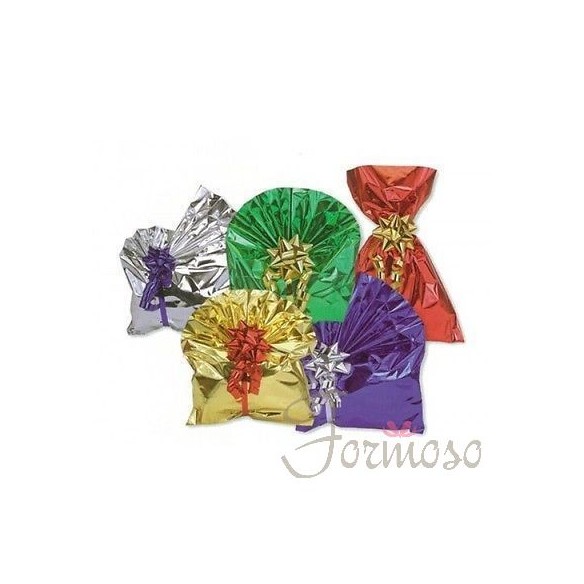 Busta regalo tinta unita lucida Argento 10x15 cm confezione da 50 pz art 1015ARG