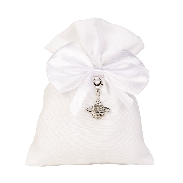 Bomboniera SACCHETTO  BAG CM10X12 MONDO SILVER 12 pz art C2920