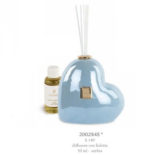 Bomboniera Diffusore Cuore Avio Perlato c.scatola h.140mm art 200284S