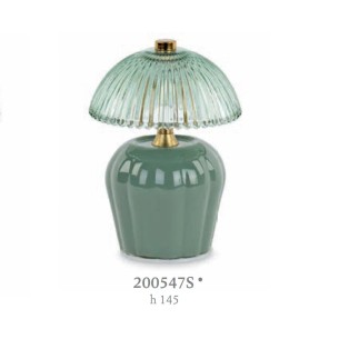 LAMPADA VETRO VERDE  C.SCATOLA H145MM art 200547S