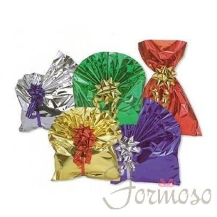 Busta regalo tinta unita lucida Rosso 25x40 cm confezione da 50 pz art 2540ROSSO