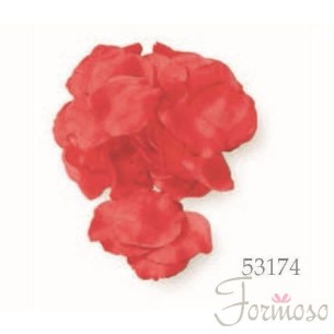 Confezione 288 petali tessuto Rosso per decorazioni feste art 53174