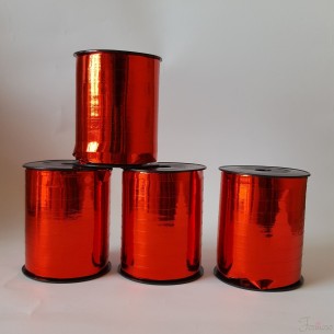 Bobina mm 10 x 250 metri nastro lucido splendide per coccarde Rosso - Art. 6870.07