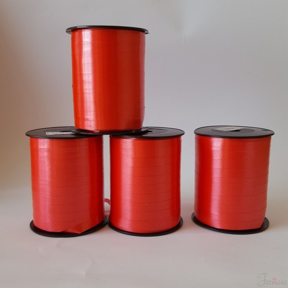 Bobina mm 10 x 250 metri nastro opaco per coccarde Rosso - Art. 6800.07