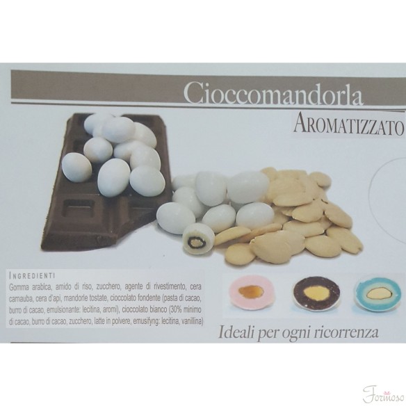 Confetti cioccomandorla BIANCO gusto FANTASIA DI CIOCCOLATO da 1kg - Art CIOCFAN