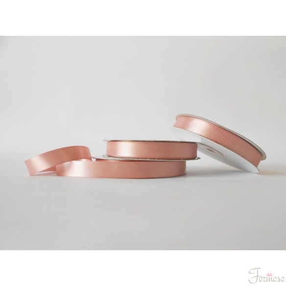 Nastro doppio raso 15 mm rotolo bobina da 50 mt Rosa antico fai da te - art D1521