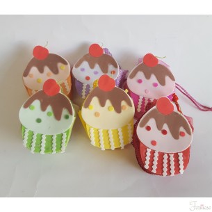 Sacchetto cestino Dolcetto vari colori  6 x 3 x h10 cm set 6 pz art C0968