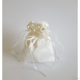Sacchetto bianco porta confetti bomboniera 100xh140 mm set 11 pz art 55442