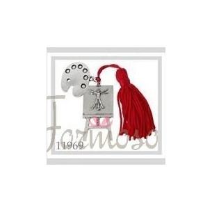 Ciondolo Tavolozza per laurea in "BELLE ARTI" deco bomboniera 4,5 cm set 11pz art 11969
