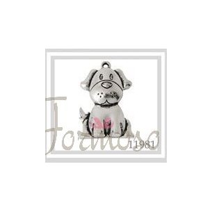 Ciondolo Cagnolino ideale per decorazione bomboniera se 12 pz art 11981
