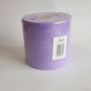 Bobina 12,5 cm 100 mt rotolo tulle decorazioni bomboniere colore Lilla art. NT12.5/21