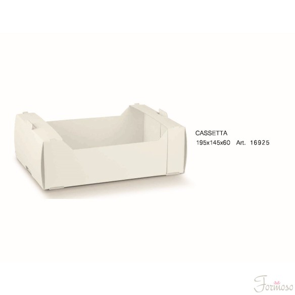 Scatola cartone tipo Cassetta della frutta 19,5 x 14,5 x h 6 cm Set 10 pz art 16925