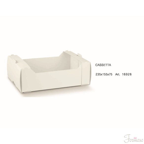 Scatola cartone tipo Cassetta della frutta 235x155x75mm Set 5 pz art 16926