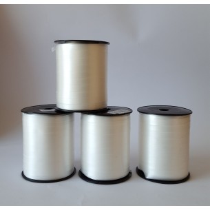 Bobina mm 10 x 250 metri nastro opaco per coccarde Bianco - Art. 6800.01