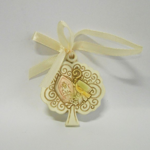 Icona albero della vita resina ciondolo Simboli Cresima bomboniera 6 cm art 049191