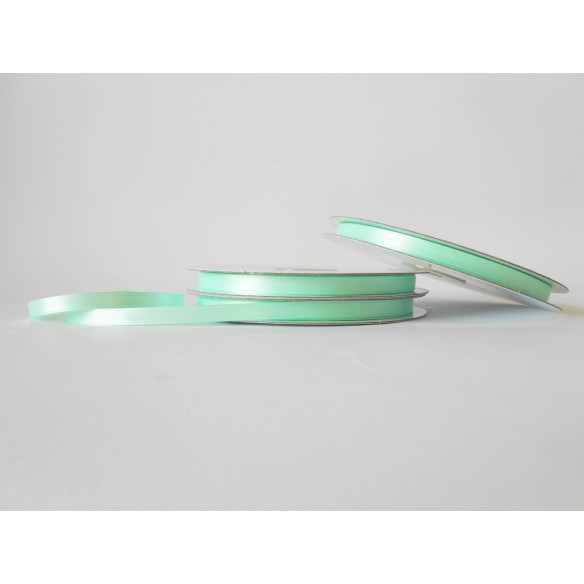 Nastro doppio raso 6 mm rotolo bobina da 50 mt Acquamarina fai da te - art D0631