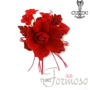 Pick fiori rossi laurea bomboniere decorazioni 150 mm art 71082