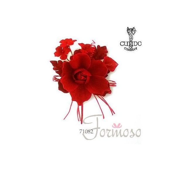 Pick fiori rossi laurea bomboniere decorazioni 150 mm art 71082