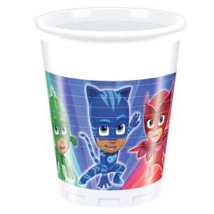 Bicchieri PJ MASKS Pigiamini 200 cc Compleanno 8 pz Art  PJMBIC
