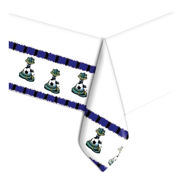 Tovaglia Inter Sibilo nero azzurro 140x270 cm Compleanno Art 60340