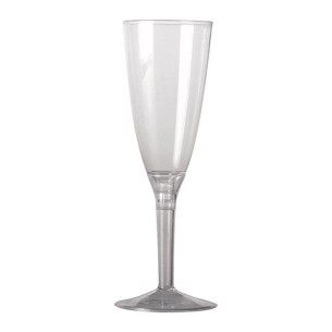 Bicchieri Flute plastica 120 cc Champagne Aperitivo prosecco  20 pz Art 31056