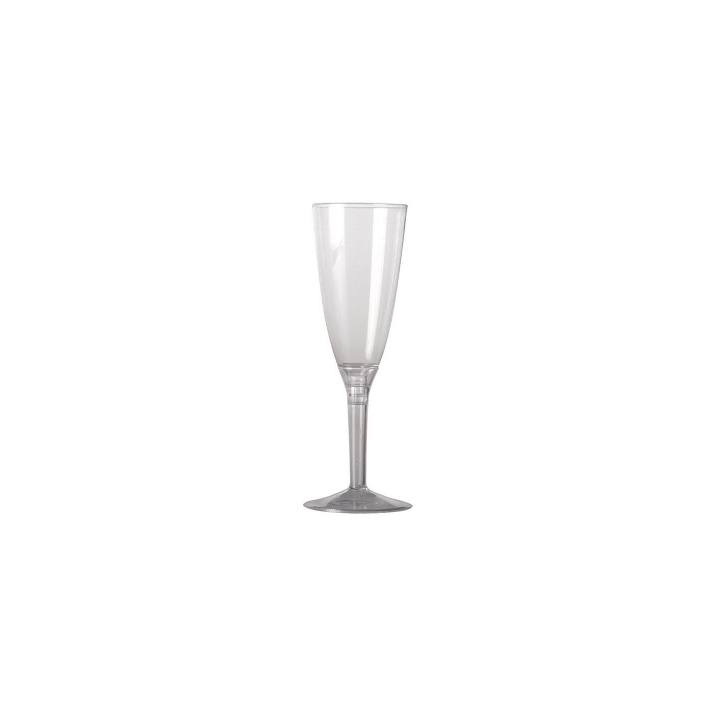 Bicchieri Flute plastica 120 cc Champagne Aperitivo prosecco 20 pz Art 31056