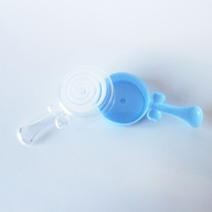 Bomboniera Sonaglio Celesti per confetti Nascita battesimo 12pz art Sc335 2