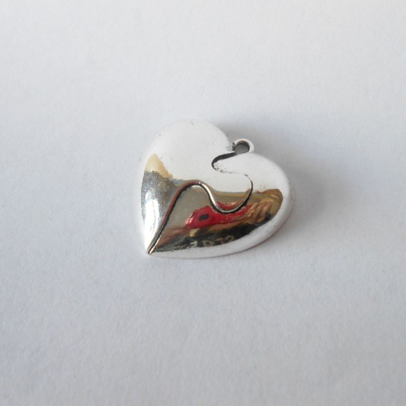 Bomboniera Ciondolo in Zama Cuore puzzle 3,5 Cm CONF 12 PZ art 11987