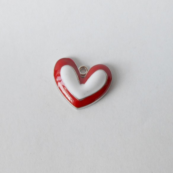 Bomboniera Decorazione Ciondolo in Zama Cuore 25 mm art 11997