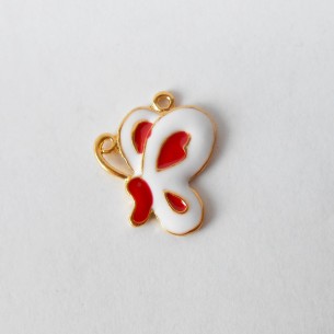 Bomboniera Decorazione Ciondolo in Zama Farfalla 3 Cm  set 12 pz art 11998