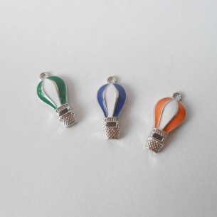 Bomboniera Decorazione Ciondolo in Zama Mongolfiere set 12 pz art 12004