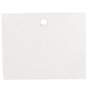 Etichetta bianca Bigliettino per Bomboniera 6,7 x 5,3 cm Set 15 pz art 17625C