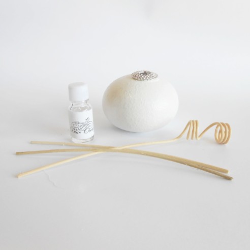 Bomboniera Matrimonio Profumatore diffusore sfera con diamantini 9 cm Art 08497