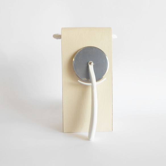 Bomboniera Matrimonio Taglia pizza in metallo bianco e scatola Art 12288