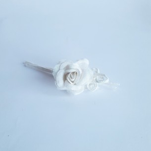 Fiore Bianco per decorazione Bomboniera 36 cm set 12 pz art B0577