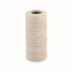 Rotolo cordoncino cotone bianco decorazione 2 mm da 100 mt wedding art 27473