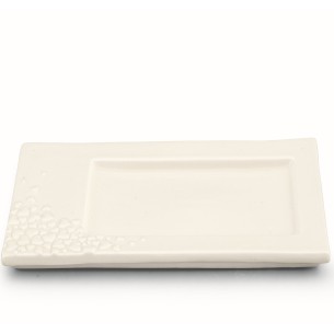 Bomboniera Cassoio in ceramica bianca con cuori wedding art 27960