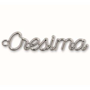 Bomboniera Ciondolo Scritta Cresima in argento idea decorazione 12 pz art 27875