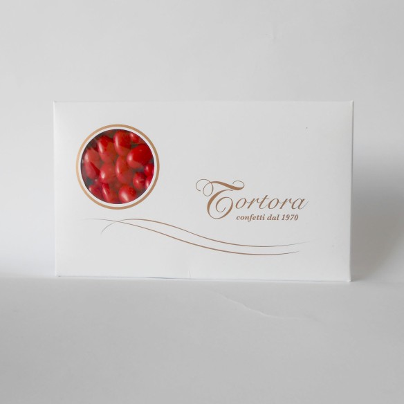 Confetti Classici AVOLA alla mandorla ROSSO in confezione da 1kg - Art. MORRED