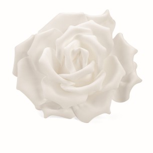 Fiore tipo Rosa in tessuto bianco ideale per decorazione wedding art 27849