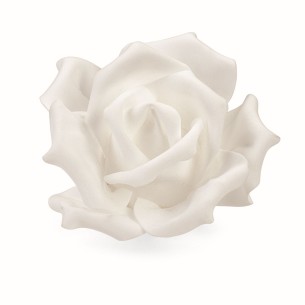 Fiore tipo Rosa in tessuto bianco ideale per decorazione wedding art 27847