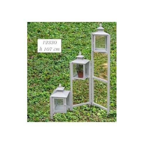 Lanterna in metallo Bianco idea regalo o decorazione wedding Art 12330