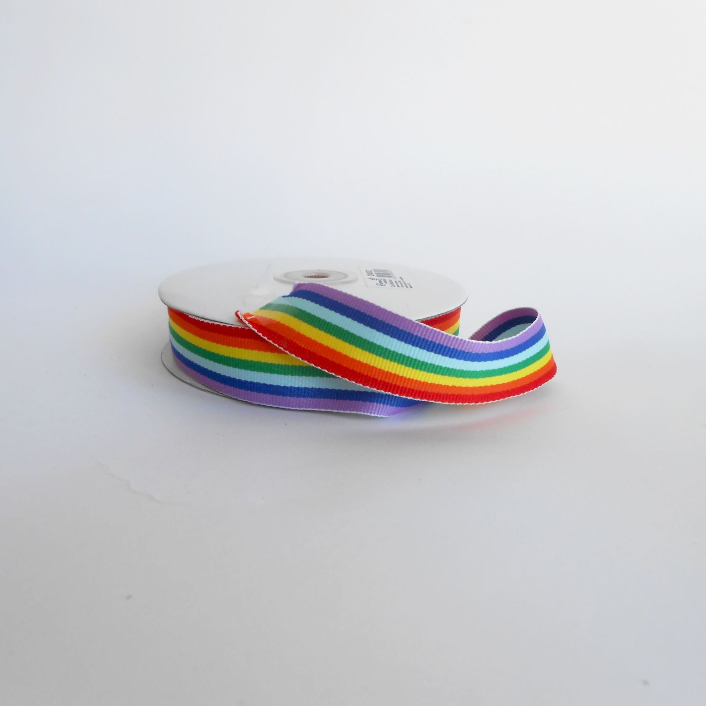 Rotolo Nastro tessuto multicolore arcobaleno cm 2,5 x 25 mt