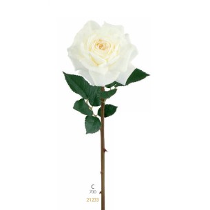 Fiore Tipo Rosa Bianca con stelo idea decorazione wedding matrimonio art 21233