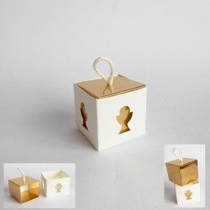 Bomboniera Scatola Confetti inserto Calice Comunione Set 20 art 17630