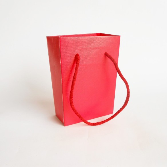 Busta Scatola confetti Shopper modello Lino Rosso set 20 pz art 38037